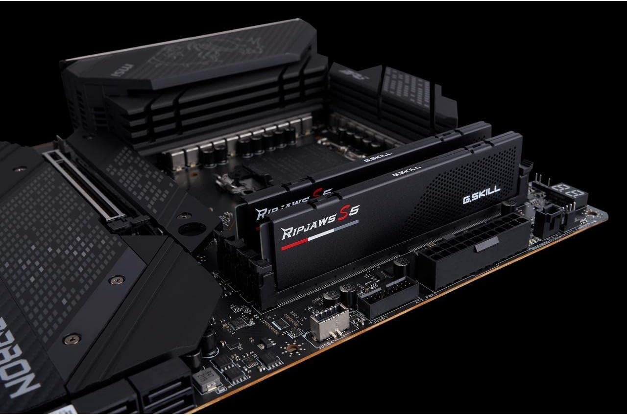 Ripjaws S5 Series (Intel XMP 3.0) DDR5 RAM 32GB (2x16GB) 6000MT/s CL36-36-36-96 1.35V Desktop Computer Memory UDIMM - Matte Black (F5-6000J3636F16GX2-RS5K)