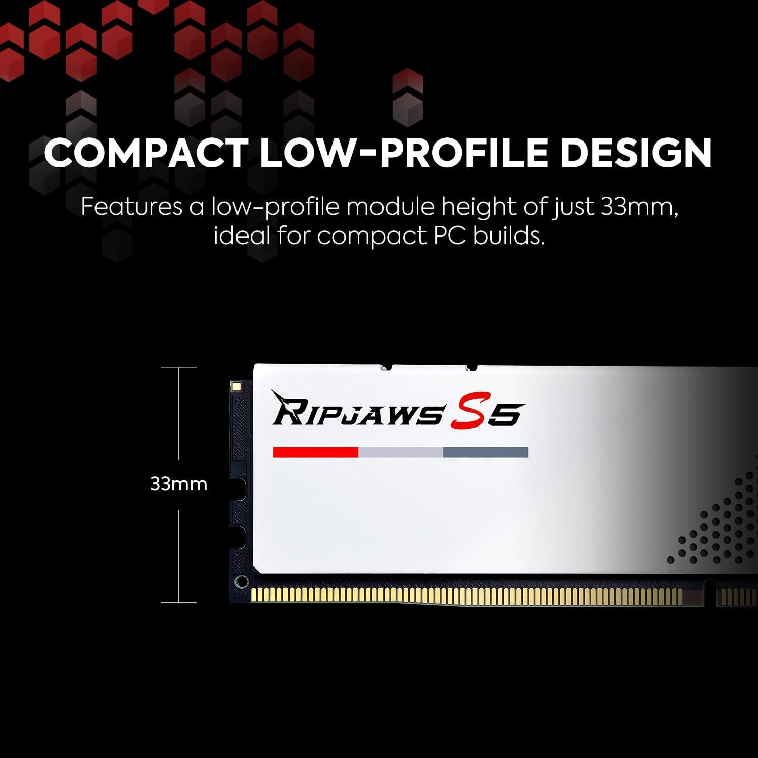 Ripjaws S5 Series (Intel XMP 3.0) DDR5 RAM 32GB (2x16GB) 6000MT/s CL36-36-36-96 1.35V Desktop Computer Memory UDIMM - Matte Black (F5-6000J3636F16GX2-RS5K)