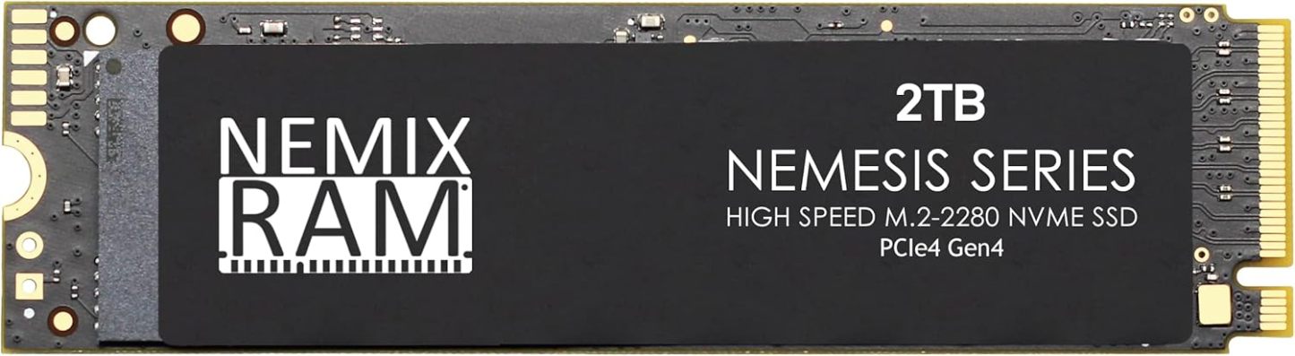 NEMIX RAM 4TB M.2 2280 Gen4 PCIe NVMe SSD Compatible with ASUS Pro WS WRX90E SAGE SE Workstation Motherboard
