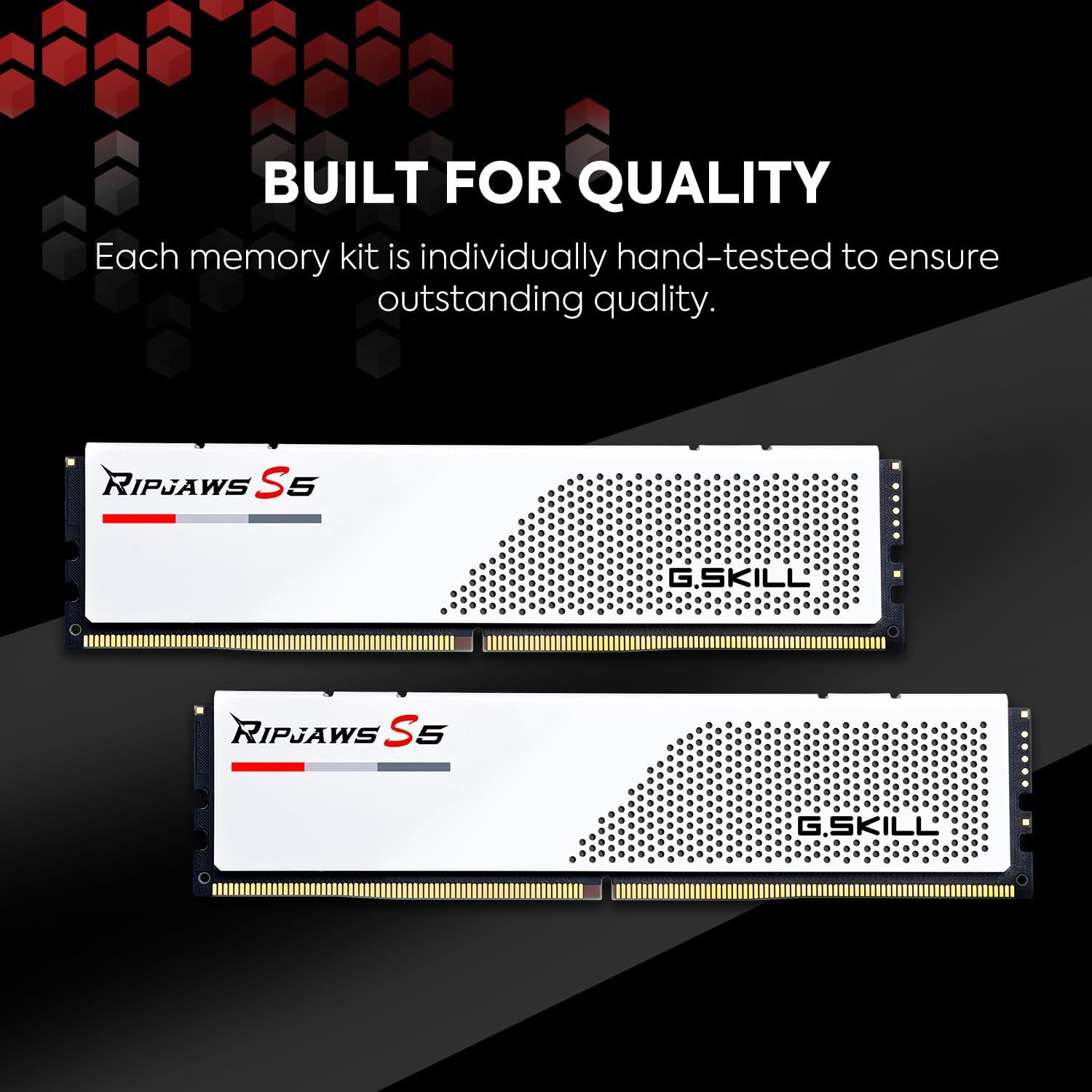 Ripjaws S5 Series (Intel XMP 3.0) DDR5 RAM 32GB (2x16GB) 6000MT/s CL36-36-36-96 1.35V Desktop Computer Memory UDIMM - Matte Black (F5-6000J3636F16GX2-RS5K)