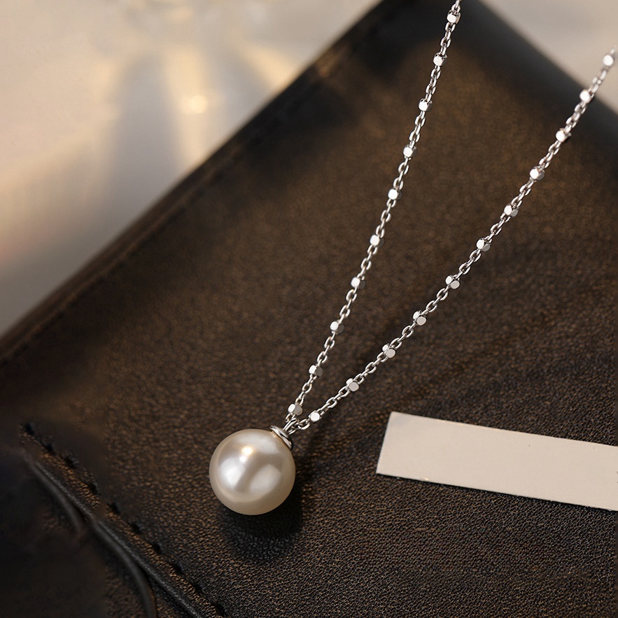S925 Silver Pearl Light Luxury Versatile Necklace