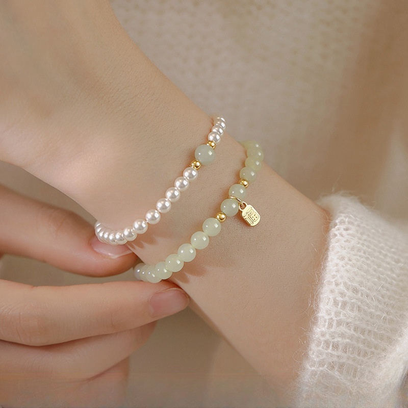 S925 Silver Pearl Light Bulb Bracelet