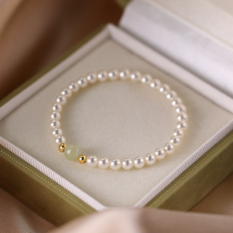 S925 Silver Pearl Light Bulb Bracelet