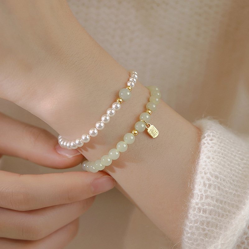 S925 Silver Pearl Light Bulb Bracelet