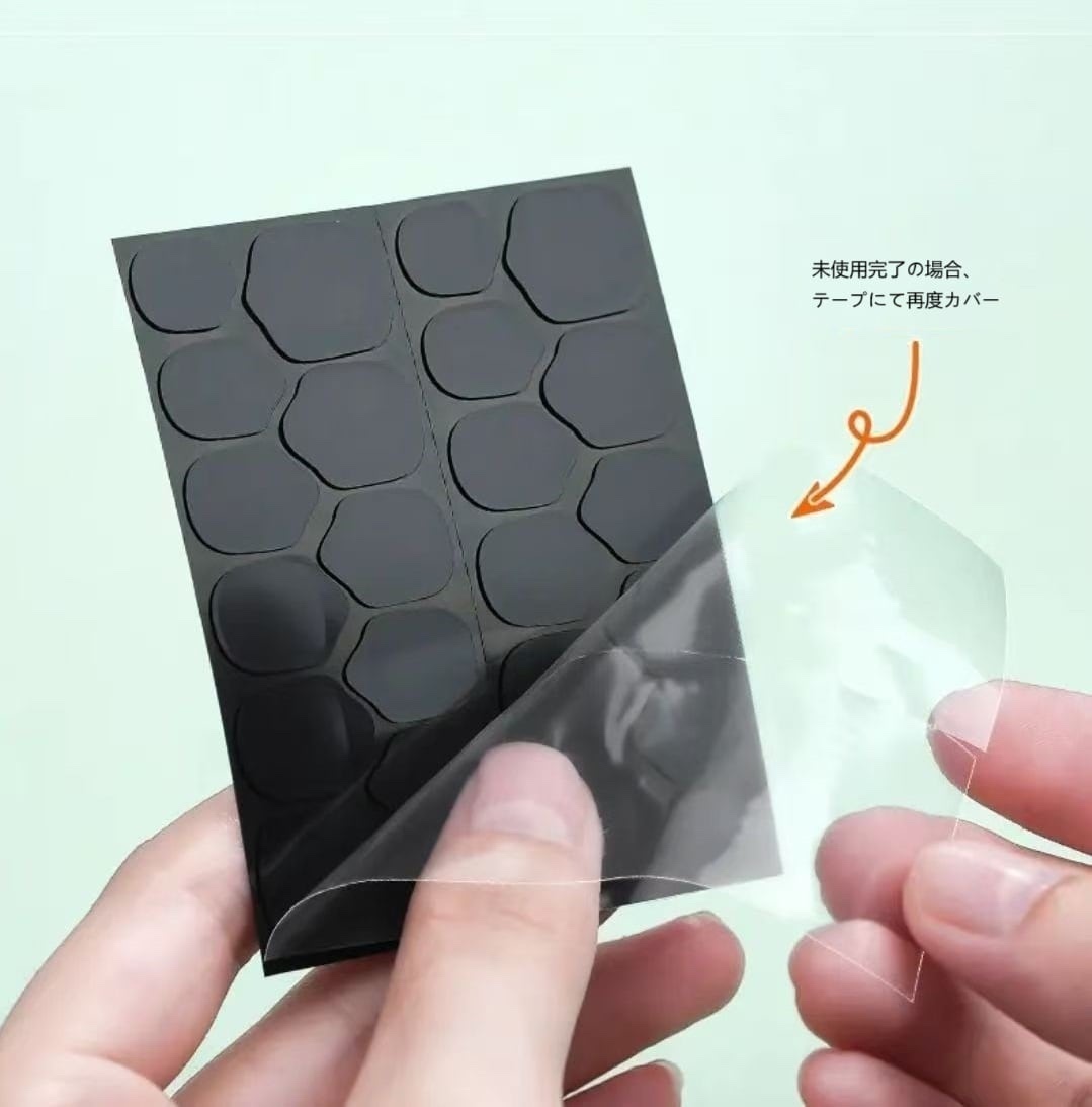 新発売 ネイルチップ用LED光固粘着グミ  1シート/24枚  強力両面テープ  粘着剤 UVライト利用