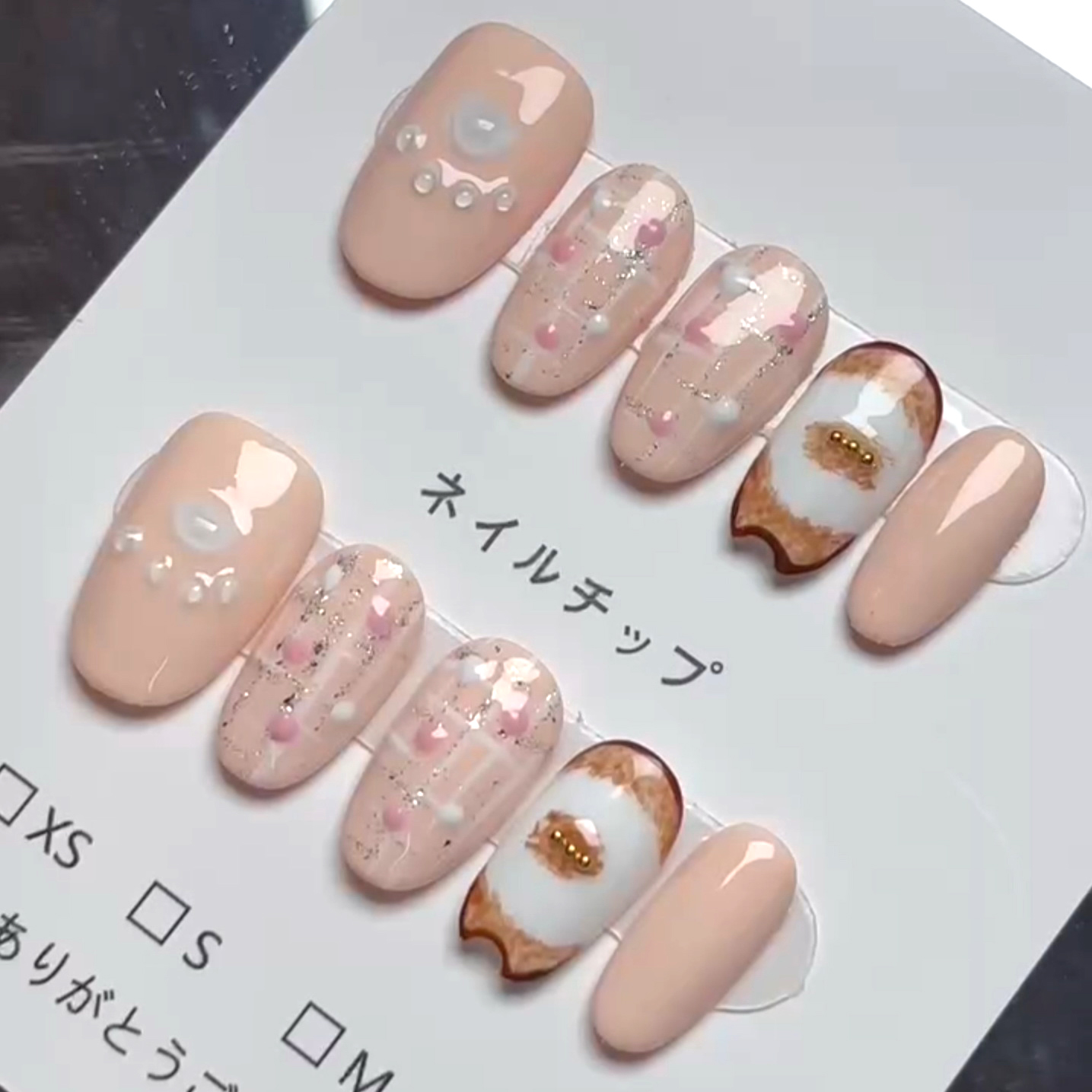 DANNOROLA ハンドメイド カートゥン キャットクロウ ワイルドキャット キャットガーデン 3D ギルデッド ダイヤモンドセット パール リボン 塗装 ネイルアート 外国貿易 フェイクネイル スライス 30枚 工場直売シリーズ 装着アーマー装飾アクセサリー スーパーキュート 装着アーマー取り外し可能