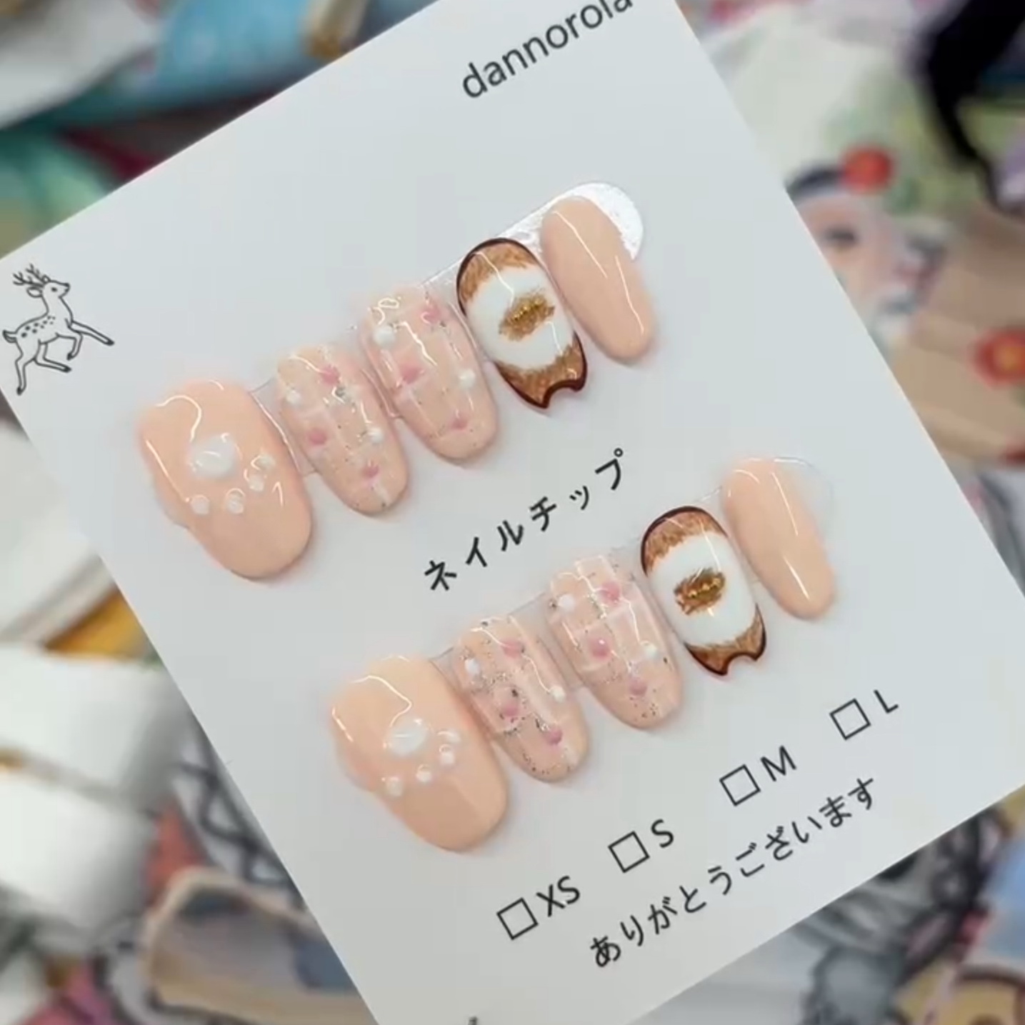 DANNOROLA ハンドメイド カートゥン キャットクロウ ワイルドキャット キャットガーデン 3D ギルデッド ダイヤモンドセット パール リボン 塗装 ネイルアート 外国貿易 フェイクネイル スライス 30枚 工場直売シリーズ 装着アーマー装飾アクセサリー スーパーキュート 装着アーマー取り外し可能