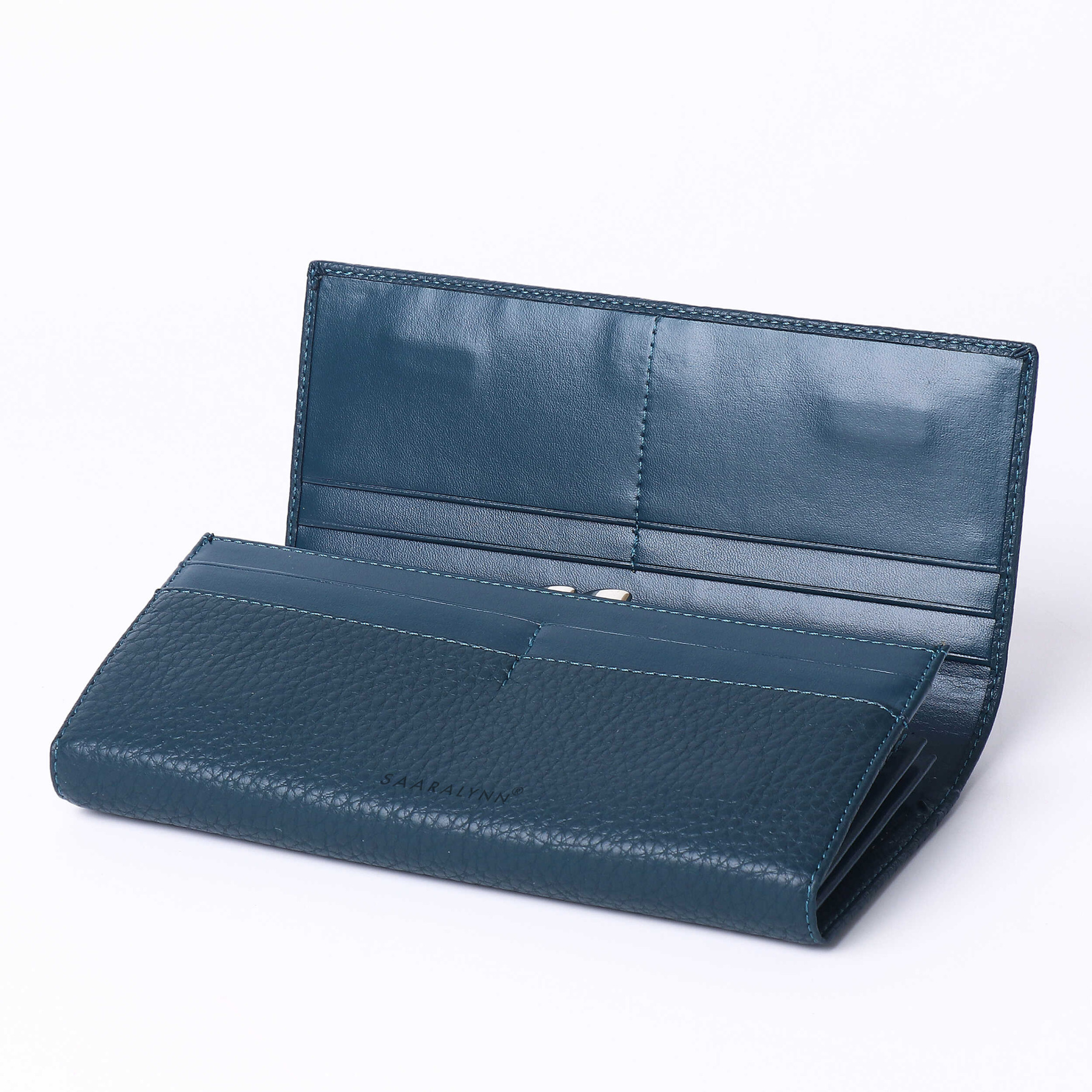 iWallet皮料五金翻盖长款