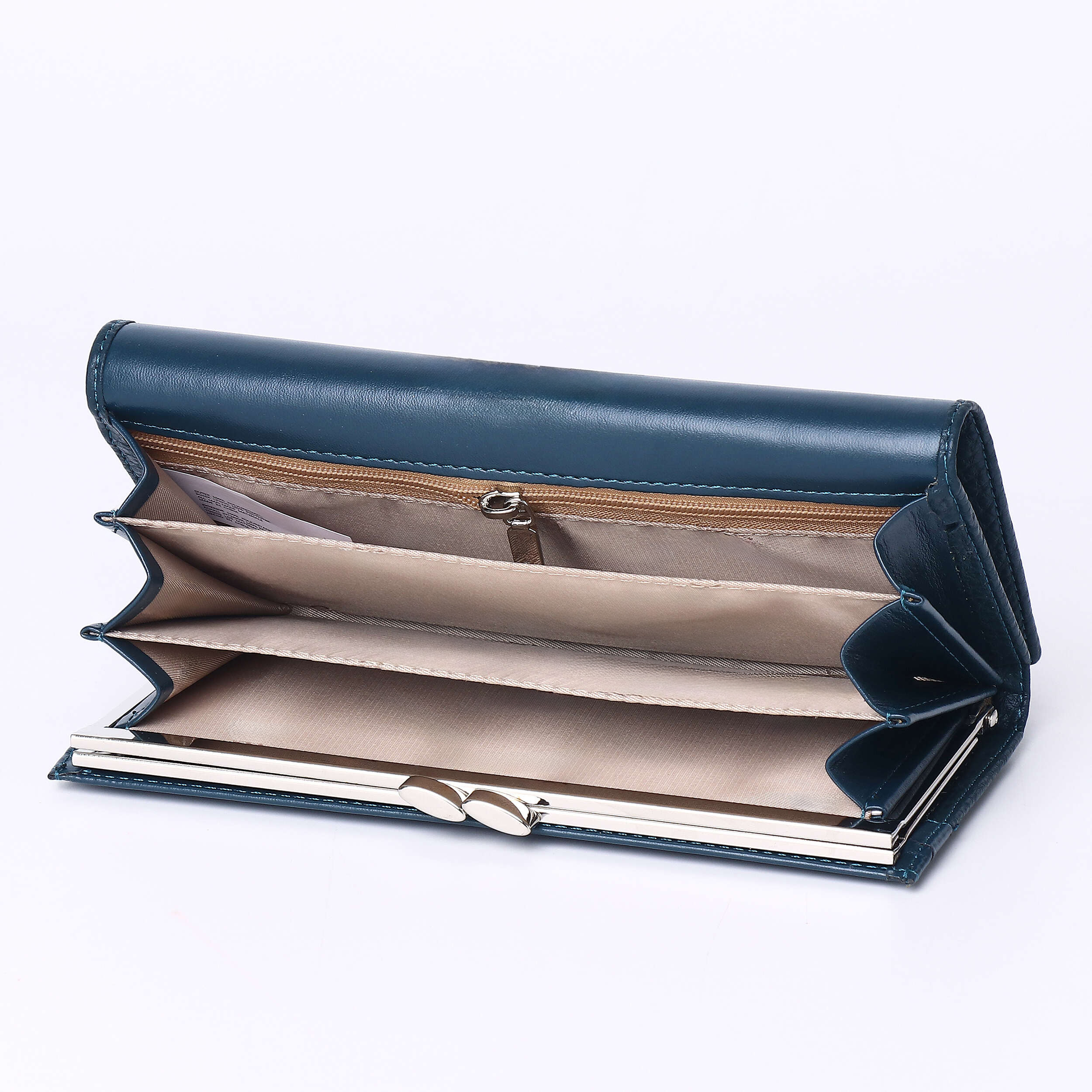 iWallet皮料五金翻盖长款