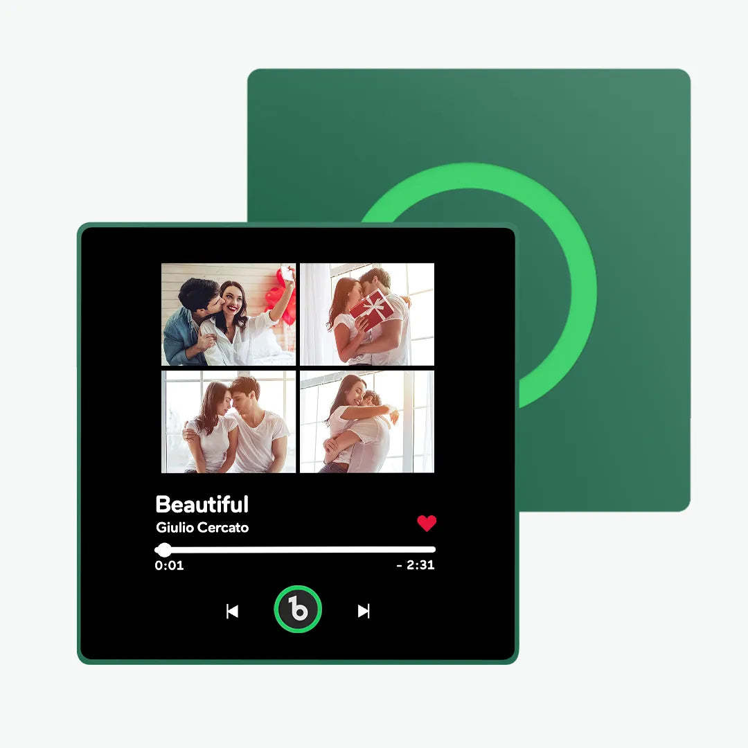 父親節禮物 客製化音樂冰箱貼 彩色相框專輯冰箱貼 音樂牆貼照片貼紙 可播放的音樂機芯禮物 - PhotoMoonLampTW