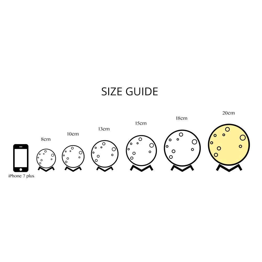 創意銀河燈月亮燈3d打印月光七彩-遙控十六色（10-20cm） - PhotoMoonLampTW