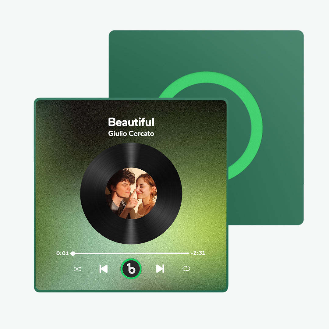 客製化音樂冰箱貼彩色相框相框冰箱貼可播放歌曲特別禮物 - PhotoMoonLampTW