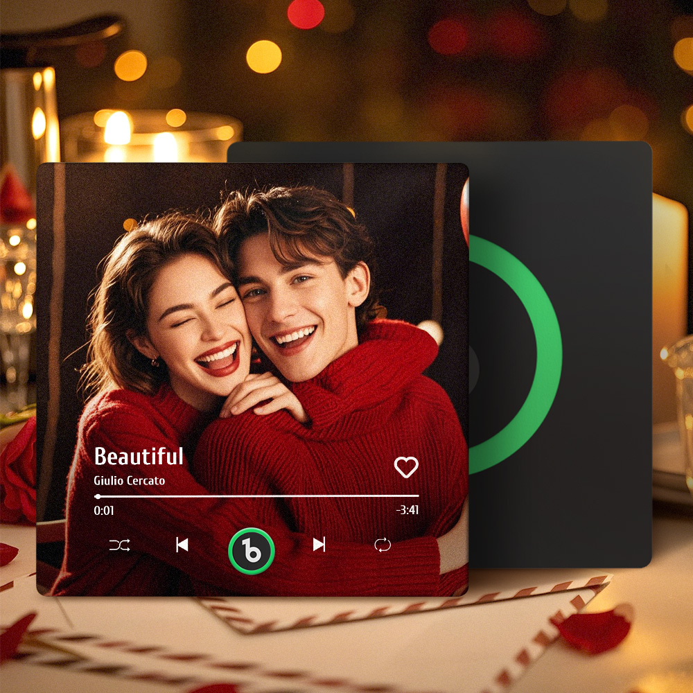 客製化音樂冰箱貼 全新4.0升級版 音樂牆貼 無需手機即可播放音樂 多種款式 - PhotoMoonLampTW