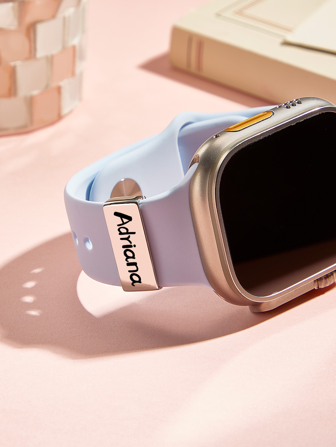 個人化錶帶姓名吊飾,智慧手錶吊飾,手印個人化禮物,護士週畢業禮物姓名