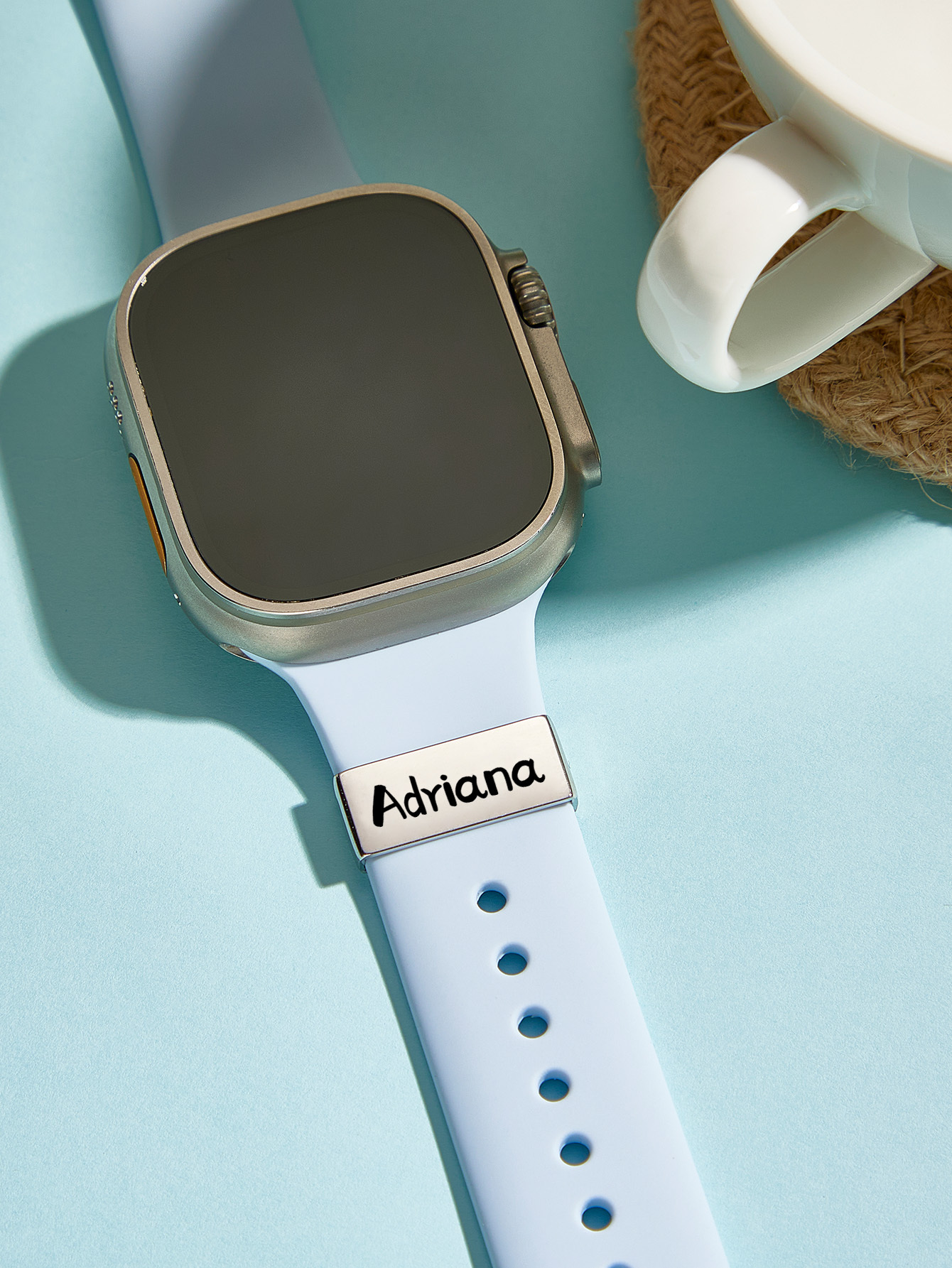 個人化錶帶姓名吊飾,智慧手錶吊飾,手印個人化禮物,護士週畢業禮物姓名