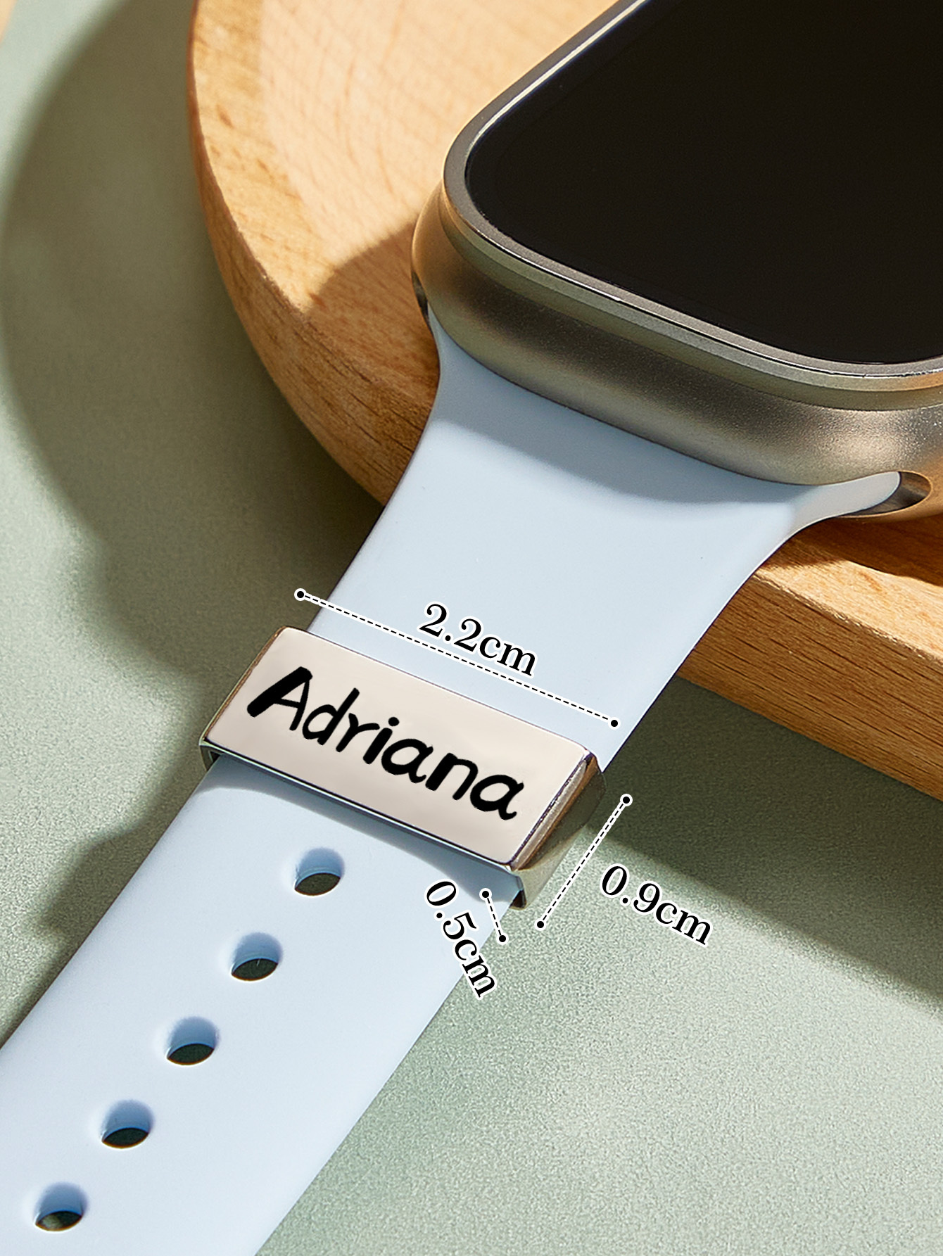 個人化錶帶姓名吊飾,智慧手錶吊飾,手印個人化禮物,護士週畢業禮物姓名