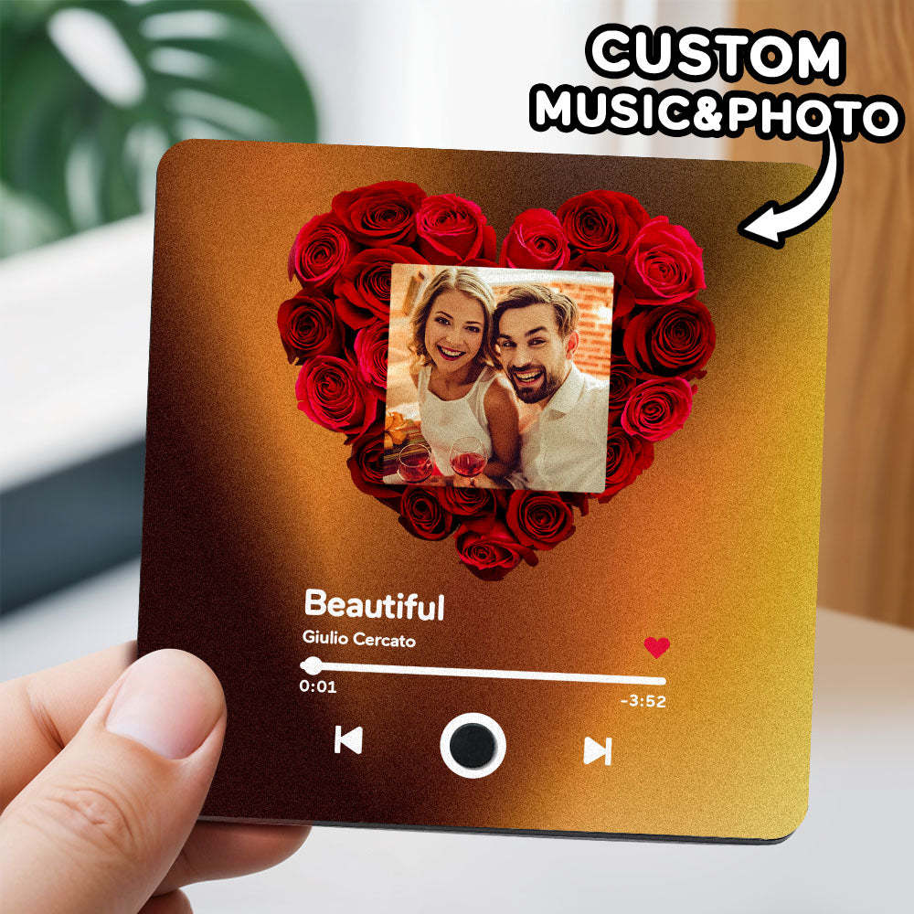 個性相簿冰箱貼音樂牆照片貼紙無需手機即可播放的音樂動感音樂冰箱貼紙pro可播放歌曲