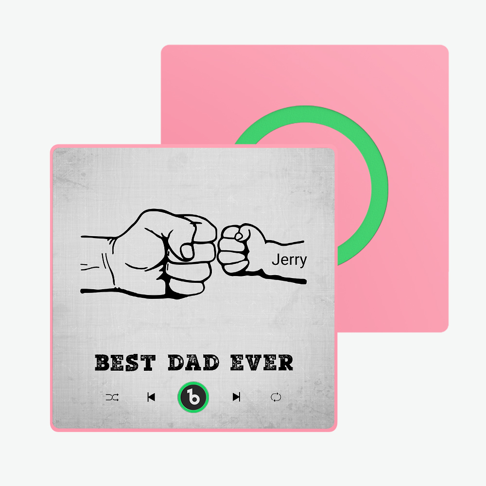 父親節禮物 客製化音樂冰箱貼紙 彩色相框專輯冰箱貼 音樂牆貼 可播放歌曲 送給爸爸的禮物 - PhotoMoonLampTW