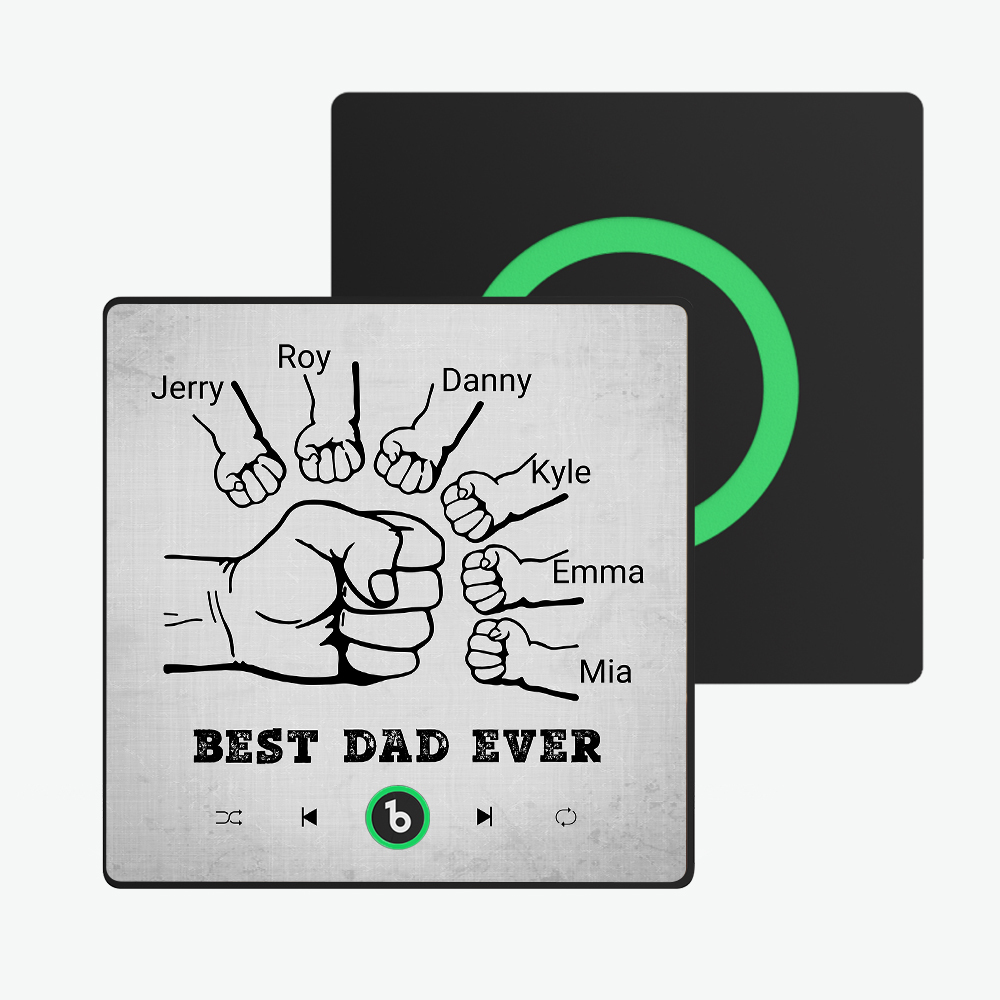 父親節禮物 客製化音樂冰箱貼紙 彩色相框專輯冰箱貼 音樂牆貼 可播放歌曲 送給爸爸的禮物 - PhotoMoonLampTW