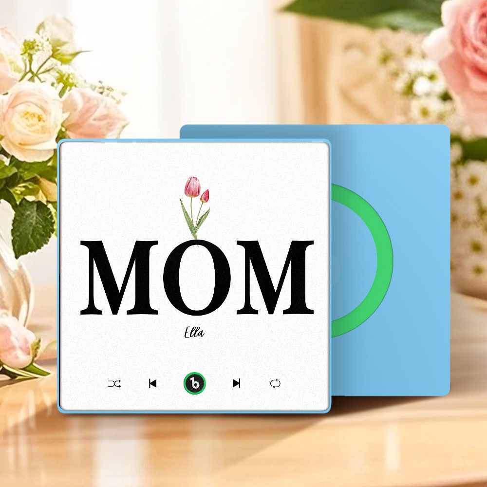 母親節禮物 客製化音樂冰箱貼紙 彩色相框專輯冰箱貼 音樂牆貼 可播放歌曲 送給媽媽的禮物 - PhotoMoonLampTW