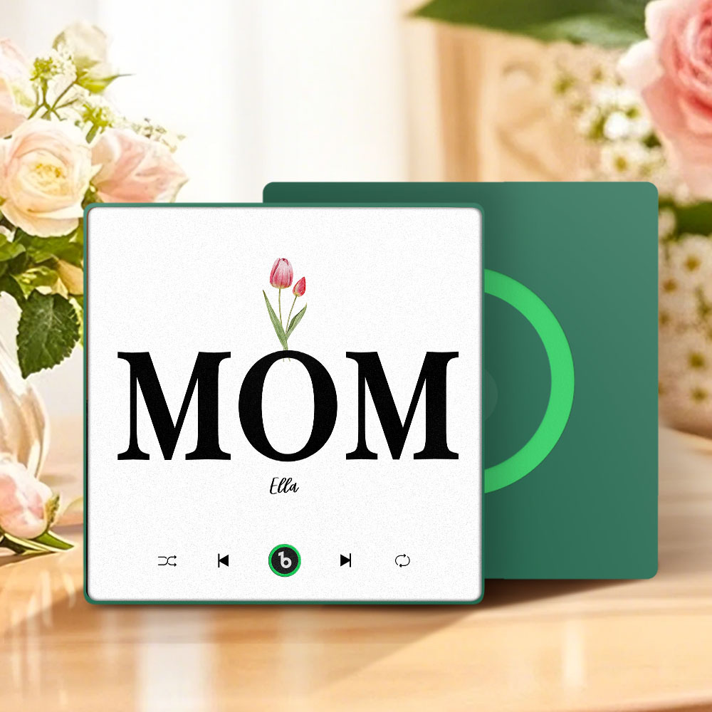 母親節禮物 客製化音樂冰箱貼紙 彩色相框專輯冰箱貼 音樂牆貼 可播放歌曲 送給媽媽的禮物 - PhotoMoonLampTW