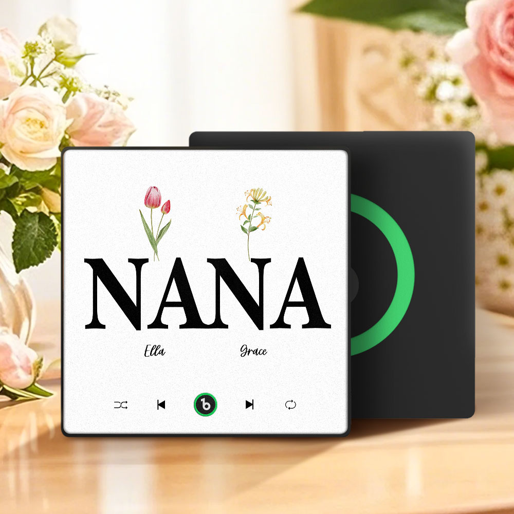 母親節禮物 客製化音樂冰箱貼紙 彩色相框專輯冰箱貼 音樂牆貼 可播放歌曲 送給媽媽的禮物 - PhotoMoonLampTW