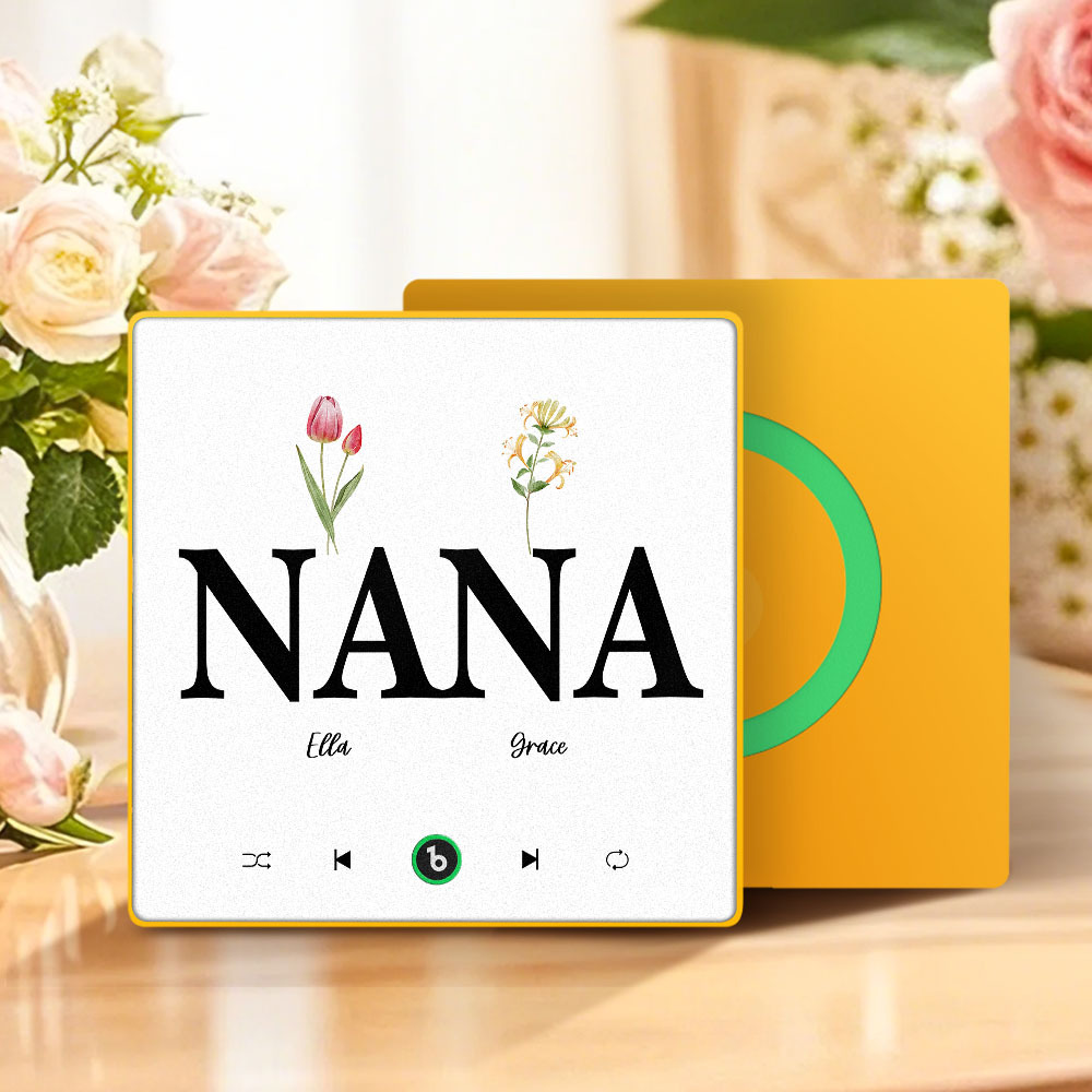 母親節禮物 客製化音樂冰箱貼紙 彩色相框專輯冰箱貼 音樂牆貼 可播放歌曲 送給媽媽的禮物 - PhotoMoonLampTW