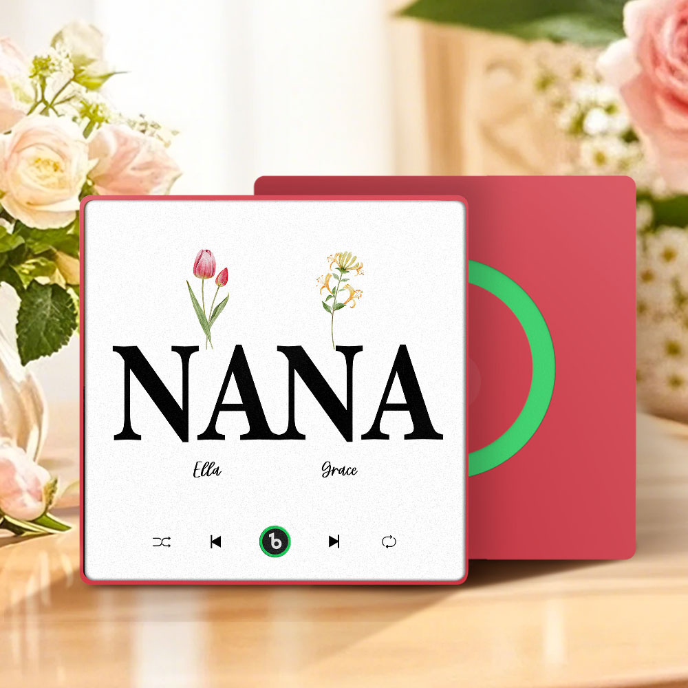 母親節禮物 客製化音樂冰箱貼紙 彩色相框專輯冰箱貼 音樂牆貼 可播放歌曲 送給媽媽的禮物 - PhotoMoonLampTW