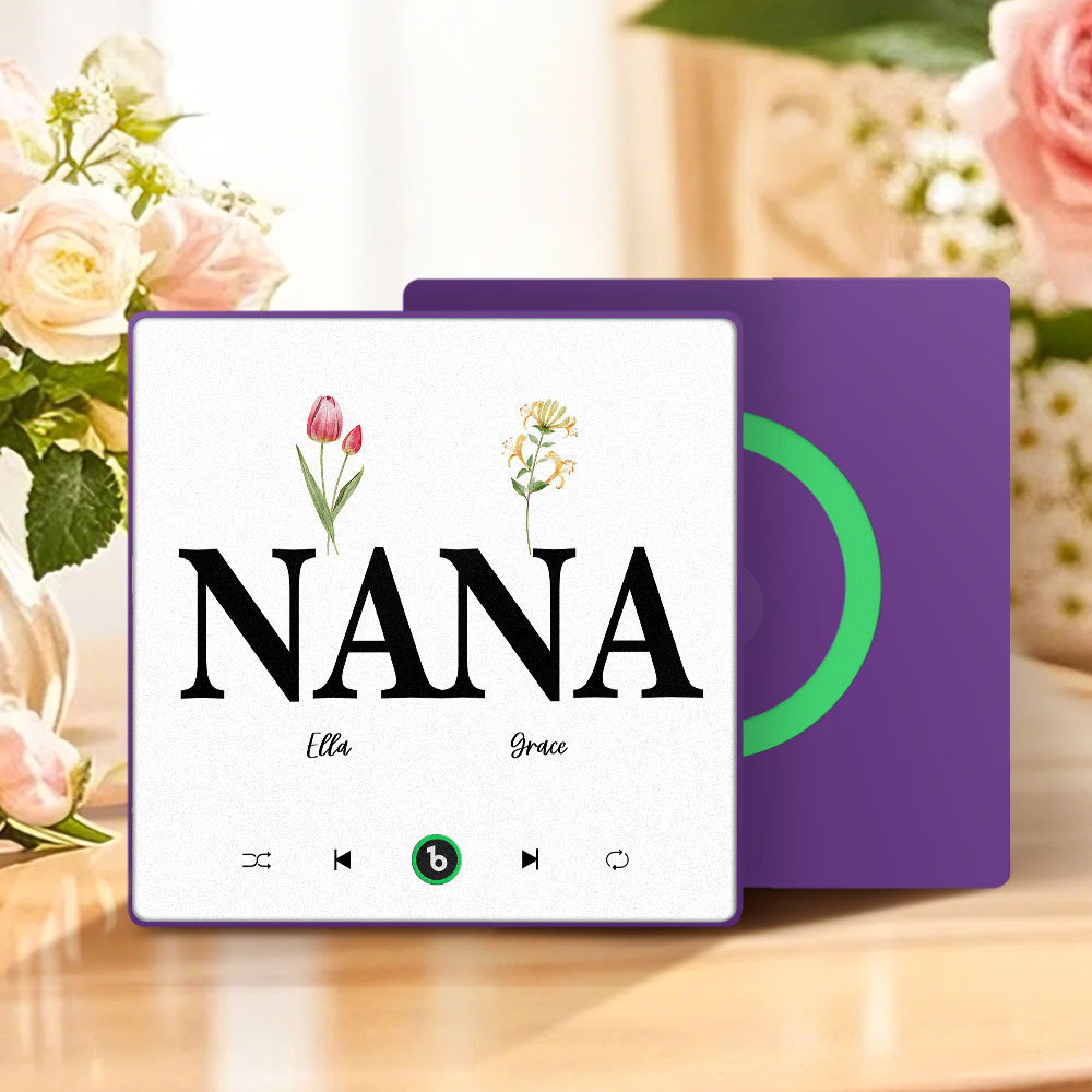 母親節禮物 客製化音樂冰箱貼紙 彩色相框專輯冰箱貼 音樂牆貼 可播放歌曲 送給媽媽的禮物 - PhotoMoonLampTW