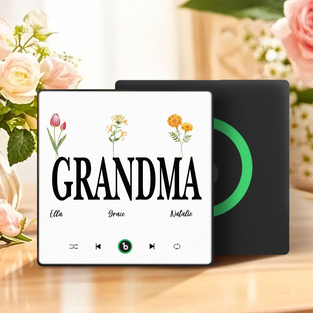 母親節禮物 客製化音樂冰箱貼紙 彩色相框專輯冰箱貼 音樂牆貼 可播放歌曲 送給媽媽的禮物 - PhotoMoonLampTW