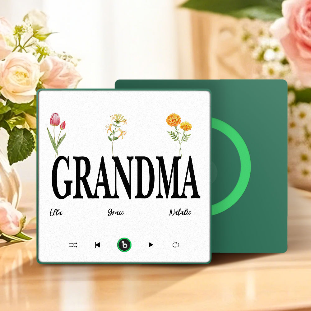 母親節禮物 客製化音樂冰箱貼紙 彩色相框專輯冰箱貼 音樂牆貼 可播放歌曲 送給媽媽的禮物 - PhotoMoonLampTW