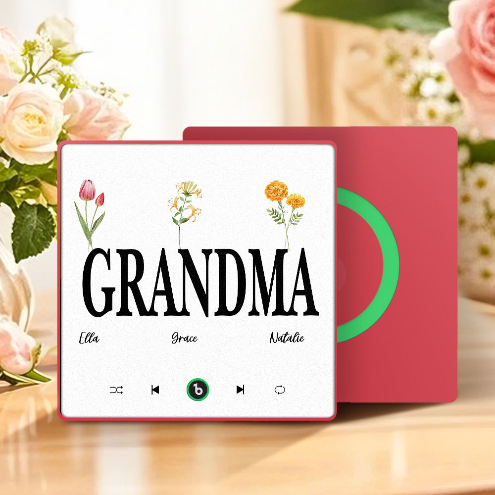 母親節禮物 客製化音樂冰箱貼紙 彩色相框專輯冰箱貼 音樂牆貼 可播放歌曲 送給媽媽的禮物 - PhotoMoonLampTW