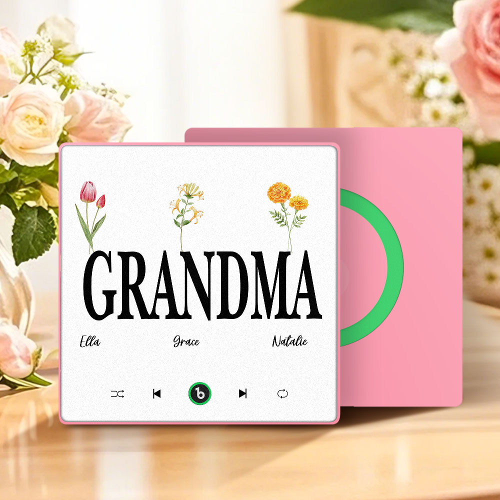 母親節禮物 客製化音樂冰箱貼紙 彩色相框專輯冰箱貼 音樂牆貼 可播放歌曲 送給媽媽的禮物 - PhotoMoonLampTW