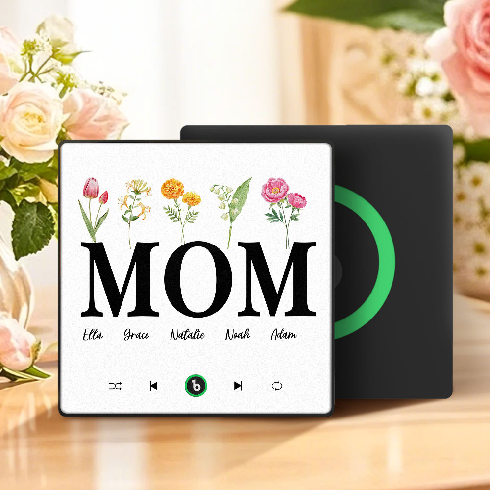 母親節禮物 客製化音樂冰箱貼紙 彩色相框專輯冰箱貼 音樂牆貼 可播放歌曲 送給媽媽的禮物 - PhotoMoonLampTW