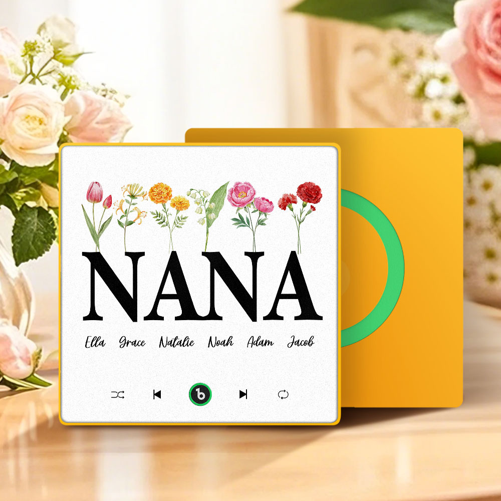 母親節禮物 客製化音樂冰箱貼紙 彩色相框專輯冰箱貼 音樂牆貼 可播放歌曲 送給媽媽的禮物 - PhotoMoonLampTW