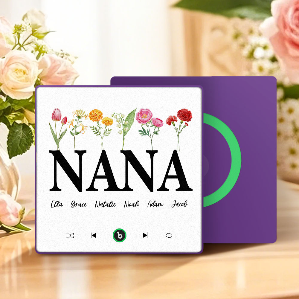 母親節禮物 客製化音樂冰箱貼紙 彩色相框專輯冰箱貼 音樂牆貼 可播放歌曲 送給媽媽的禮物 - PhotoMoonLampTW