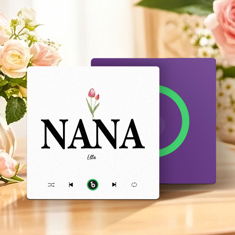 母親節禮物 客製化音樂冰箱貼紙 無框專輯冰箱貼 音樂牆貼 可播放歌曲 送給媽媽的禮物 - PhotoMoonLampTW