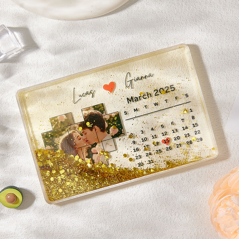 客製化照片壓克力冰箱貼 個性化日期冰箱貼