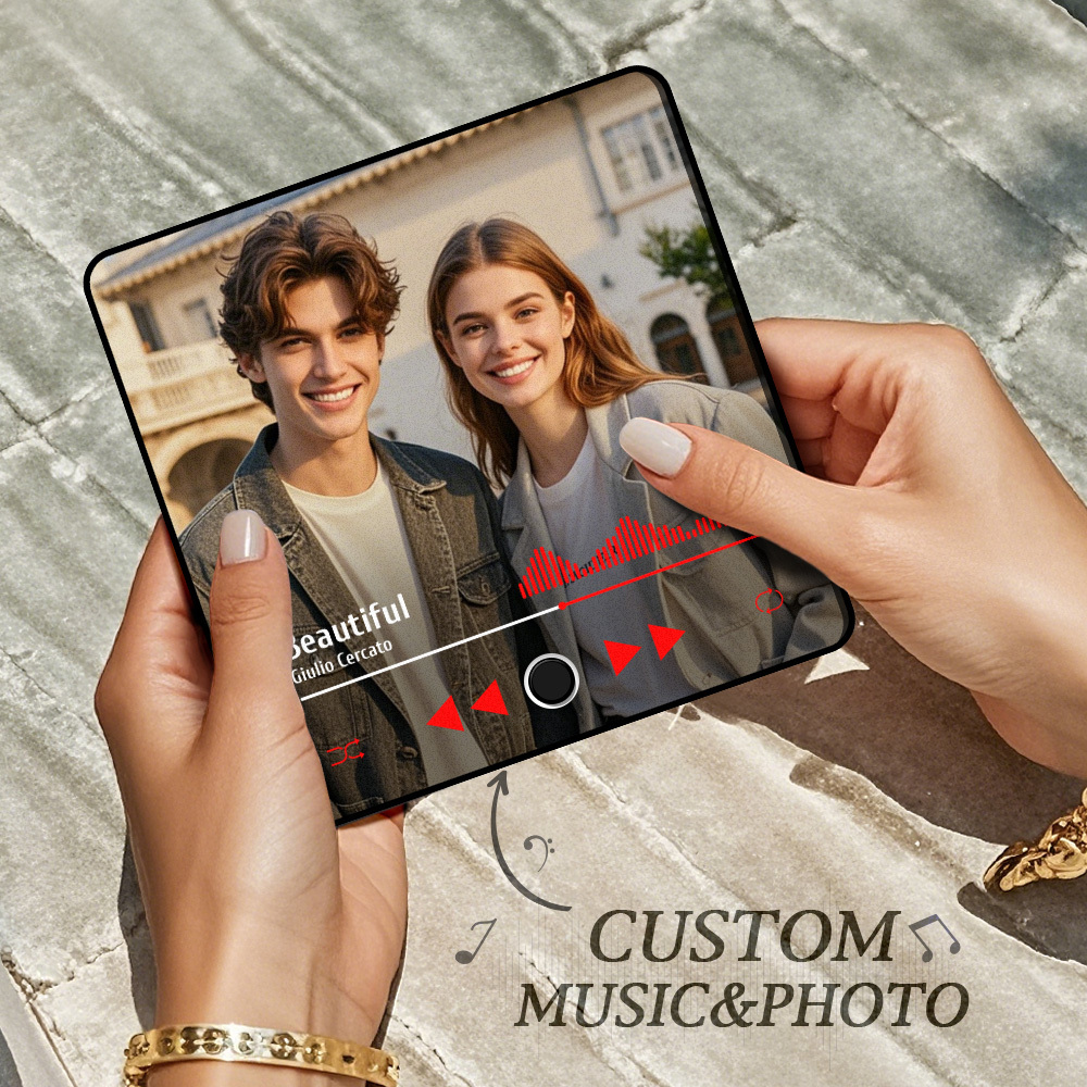 客製化照片冰箱貼 無需手機即可播放音樂 音樂冰箱貼 - PhotoMoonLampTW
