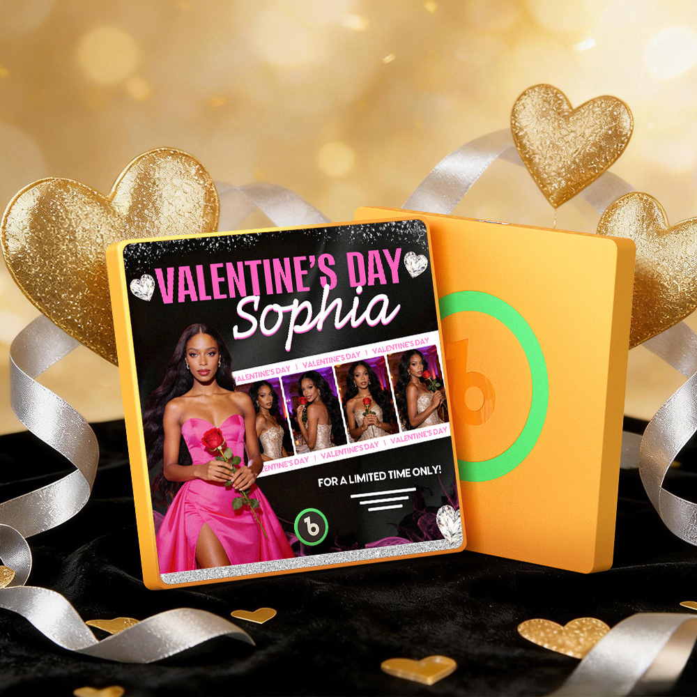 客製化音樂冰箱貼 彩色相框專輯冰箱貼 可播放歌曲 情人節禮物 - PhotoMoonLampTW