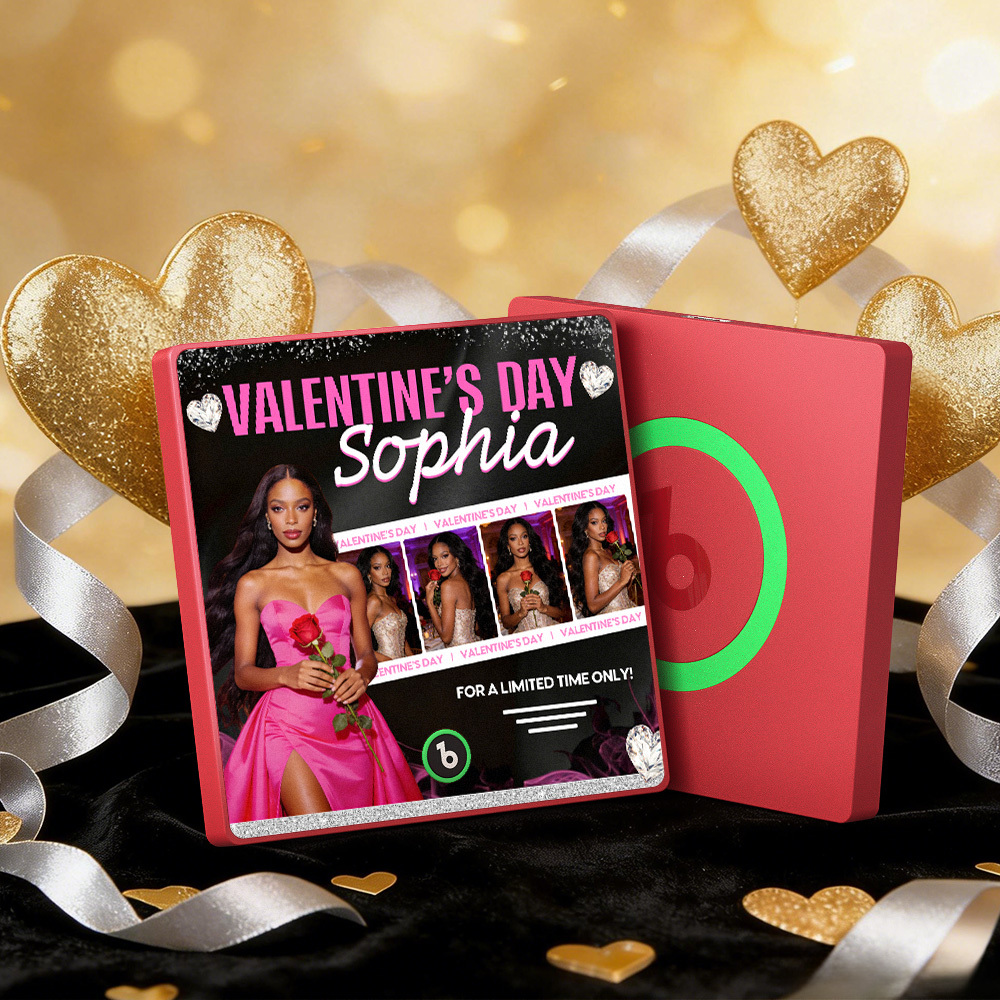 客製化音樂冰箱貼 彩色相框專輯冰箱貼 可播放歌曲 情人節禮物 - PhotoMoonLampTW