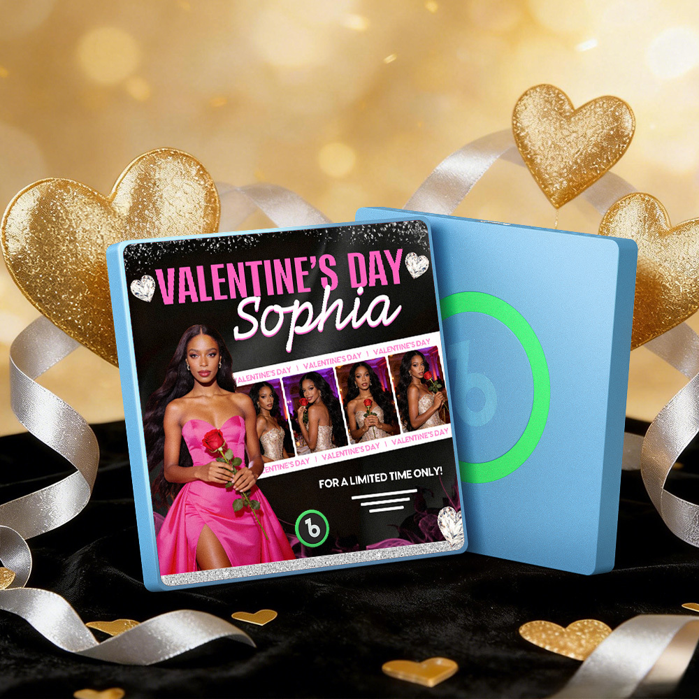 客製化音樂冰箱貼 彩色相框專輯冰箱貼 可播放歌曲 情人節禮物 - PhotoMoonLampTW