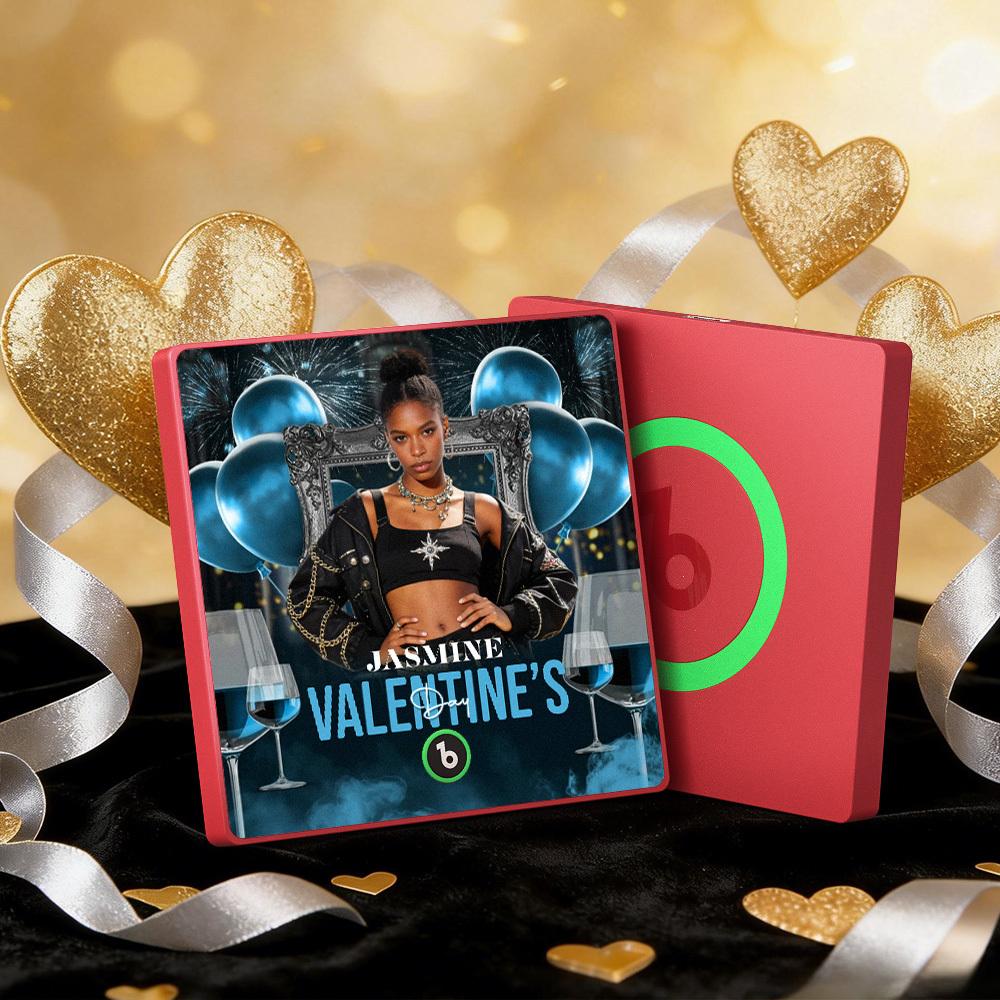 客製化音樂冰箱貼紙 彩色相框專輯冰箱貼紙 可播放歌曲 愛心氣球情人節禮物 - PhotoMoonLampTW