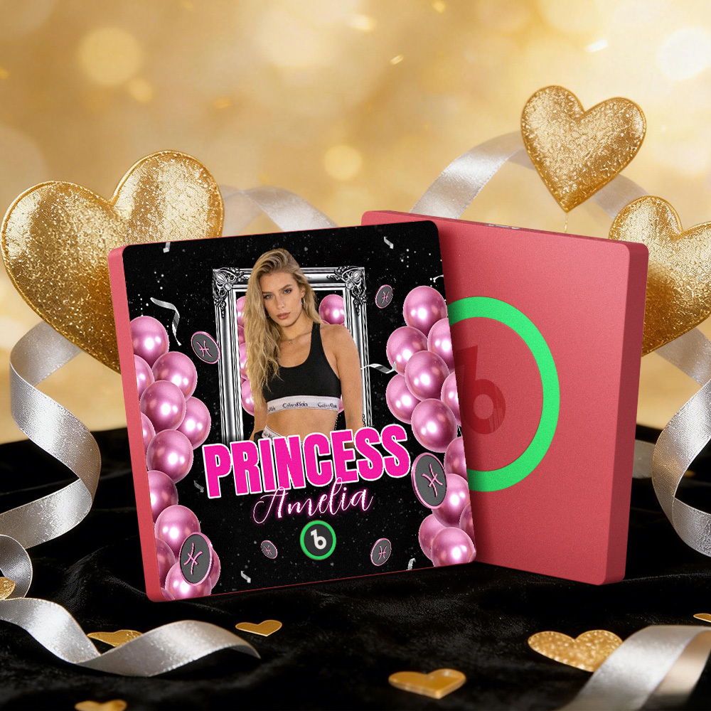 客製化音樂冰箱貼 公主風彩色相框專輯冰箱貼 可播放歌曲 禮物 - PhotoMoonLampTW