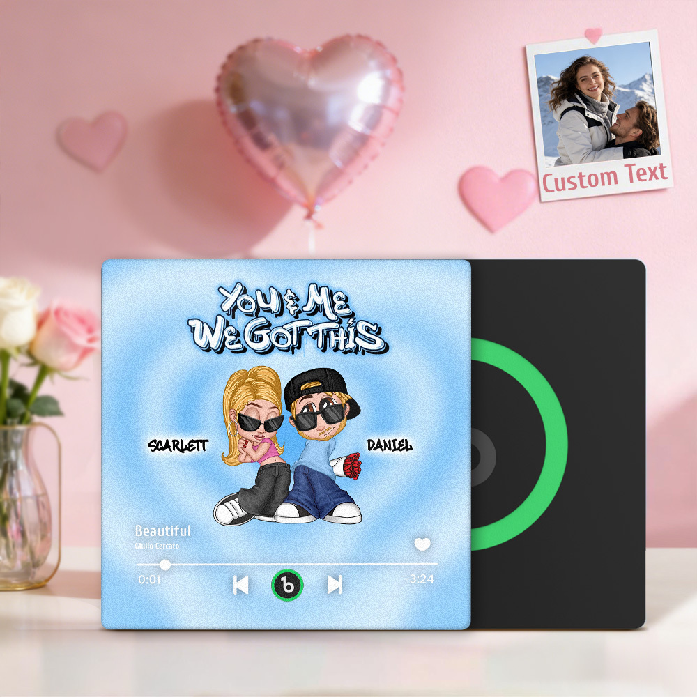 訂製y2k風格音樂播放器冰箱貼,可個性化訂製文字,可客製化音樂冰箱貼,可個性化客製化名字,情侶禮物. - PhotoMoonLampTW