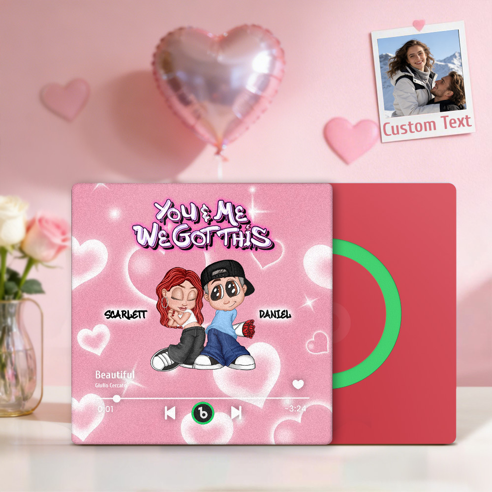 訂製y2k風格音樂播放器冰箱貼,可個性化訂製文字,可客製化音樂冰箱貼,可個性化客製化名字,情侶禮物. - PhotoMoonLampTW