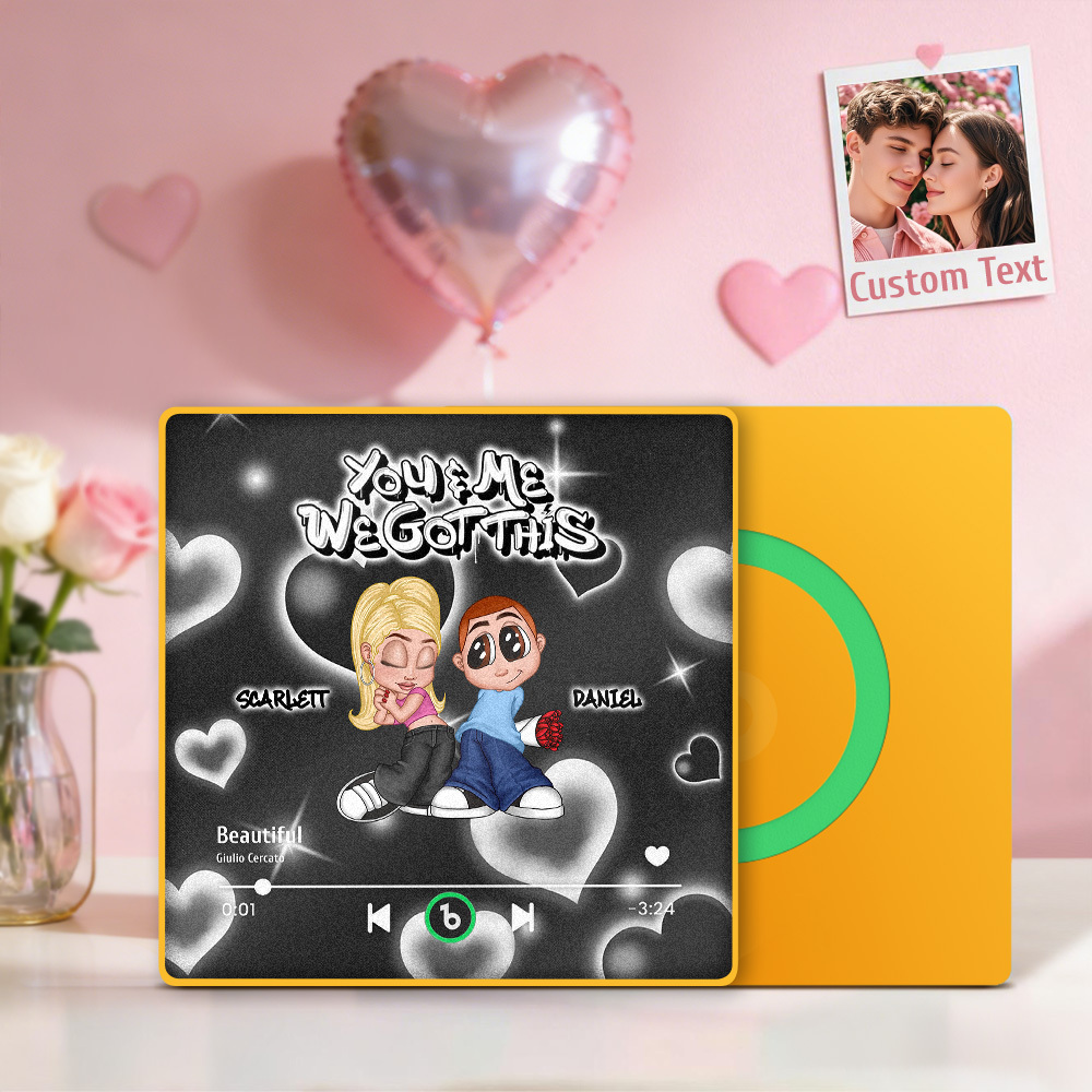 訂製y2k風格音樂播放器冰箱貼,可個性化訂製文字,可客製化音樂冰箱貼,可個性化客製化名字,情侶禮物. - PhotoMoonLampTW