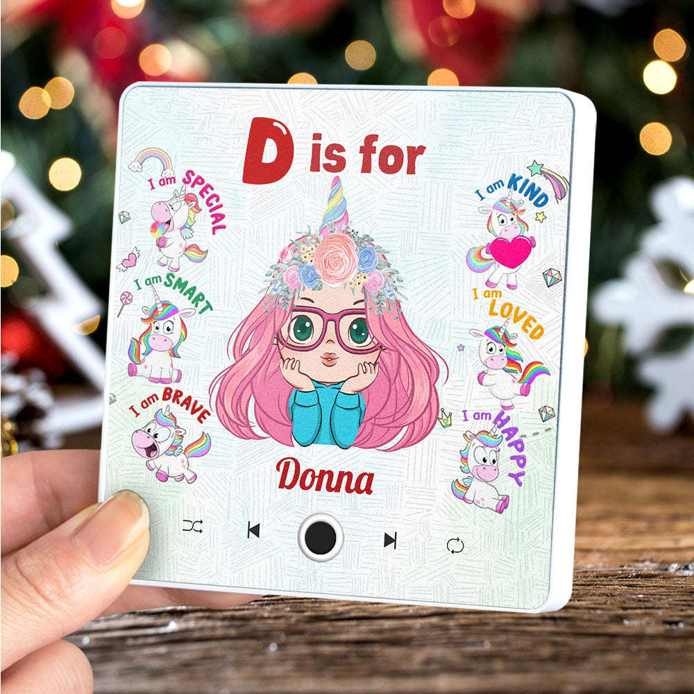 客製化卡通肖像個人化音樂冰箱貼聖誕快樂客製化音樂磁鐵可播放歌曲聖誕禮物家庭禮物 - PhotoMoonLampTW