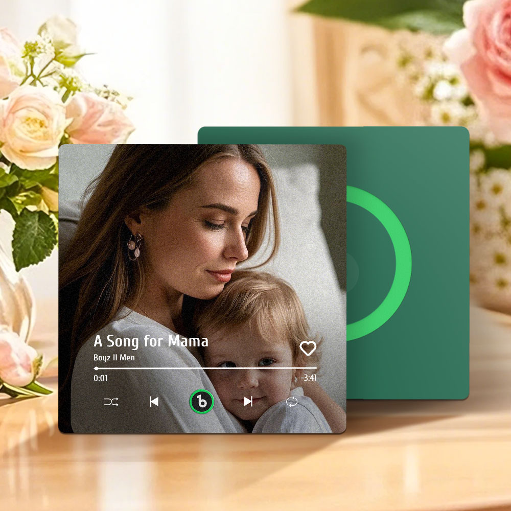 母親節禮物 音樂冰箱貼 全新4.0升級版 音樂牆貼照片貼紙 無需手機即可播放音樂 多種款式 送給媽媽的禮物 - PhotoMoonLampTW