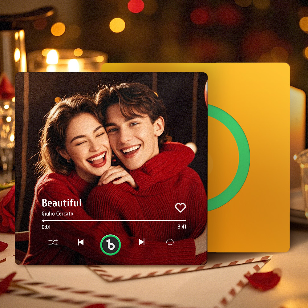 客製化音樂冰箱貼 全新4.0升級版 音樂牆貼 無需手機即可播放音樂 多種款式 - PhotoMoonLampTW